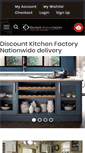 Mobile Screenshot of discountkitchenfactory.co.uk