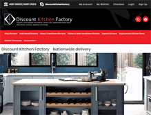 Tablet Screenshot of discountkitchenfactory.co.uk